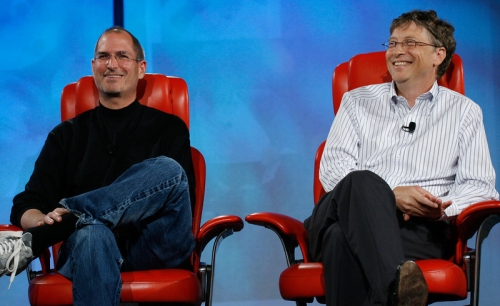 Steve Jobs e Bill Gates