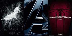 The Dark Knight - The Avengers - The Amazing spider-Man