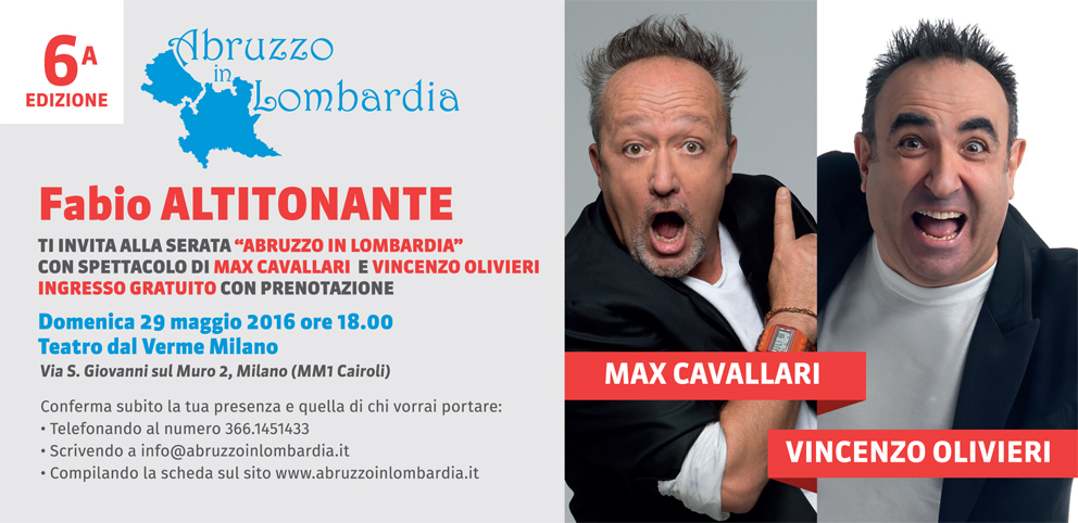 Abruzzo in Lombardia, al Teatro dal Verme di Milano la sesta edizione!