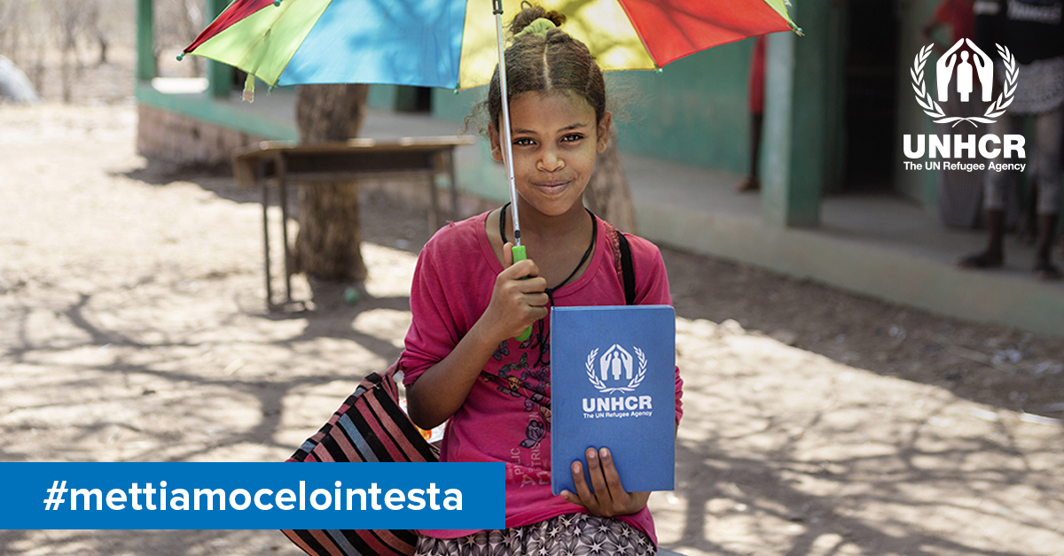 Torna la IV edizione di #mettiamocelointesta dell’UNHCR per l’istruzione dei bambini rifugiati